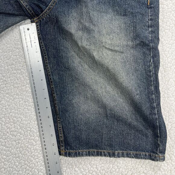 Anchor Blue Beyond Baggy Denim Shorts Men’s Size 29 Blue Y2K Hip Hop Streetwear - Picture 7 of 9